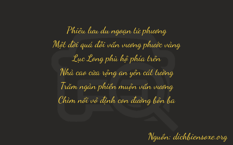 Thơ dịch biển số xe 41653