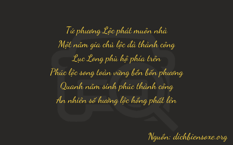 Thơ dịch biển số xe 41654