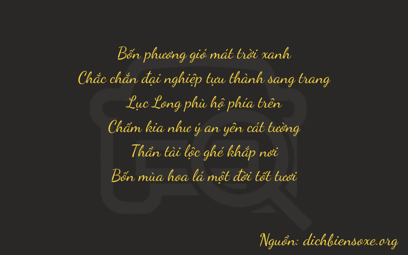 Thơ dịch biển số xe 41661