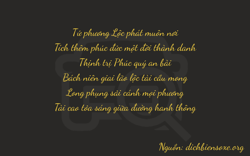 Thơ dịch biển số xe 41673