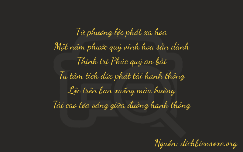 Thơ dịch biển số xe 41683
