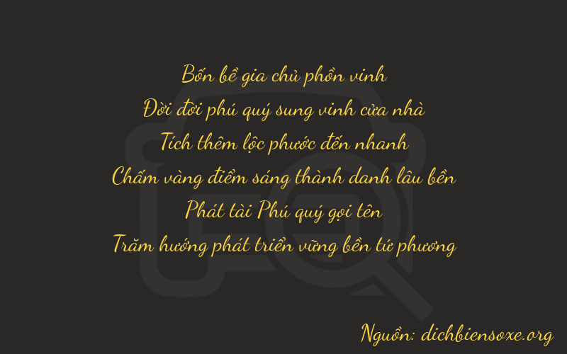 Thơ dịch biển số xe 41684