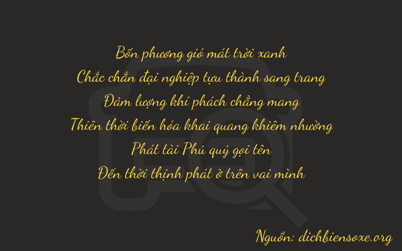 Thơ dịch biển số xe 41688