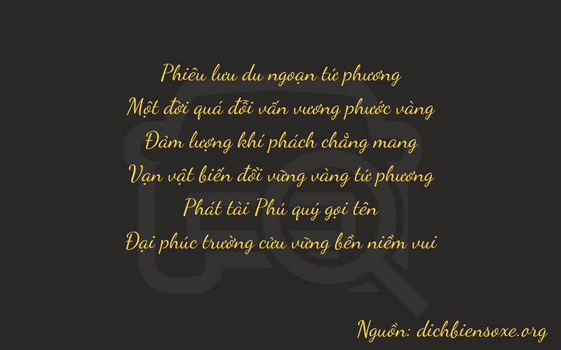 Thơ dịch biển số xe 41689