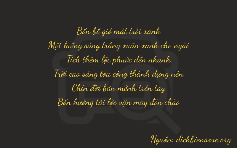 Thơ dịch biển số xe 41694