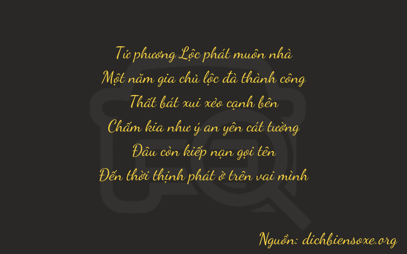 Thơ dịch biển số xe 41708