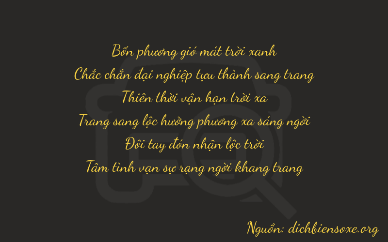 Thơ dịch biển số xe 41724