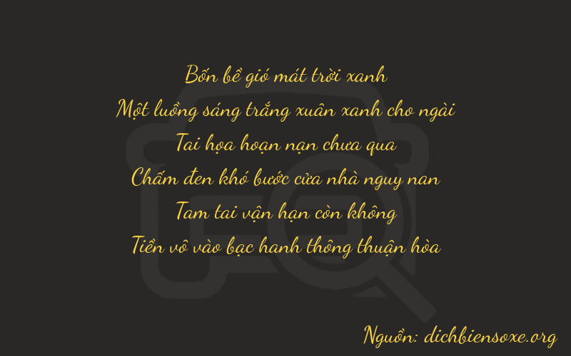 Thơ dịch biển số xe 41730