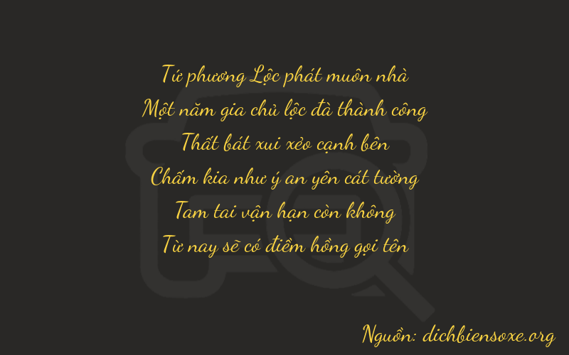Thơ dịch biển số xe 41735