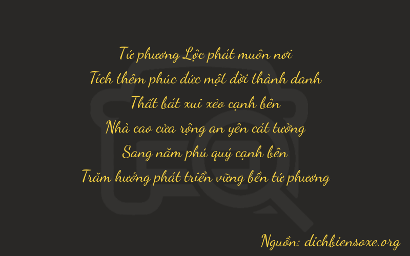 Thơ dịch biển số xe 41754
