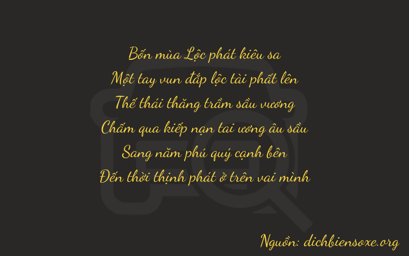 Thơ dịch biển số xe 41758