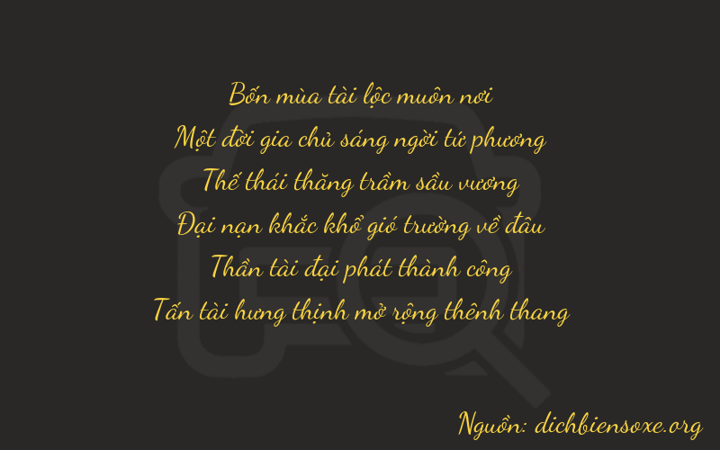 Thơ dịch biển số xe 41768