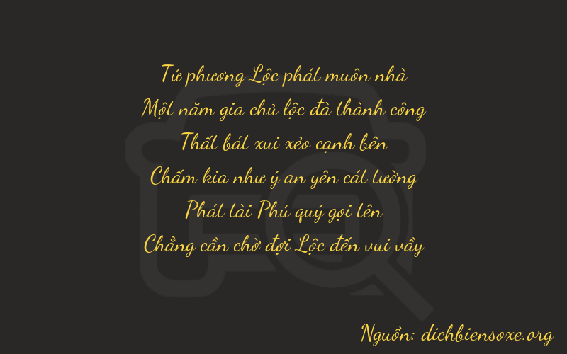 Thơ dịch biển số xe 41780