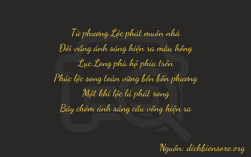 Thơ dịch biển số xe 42617