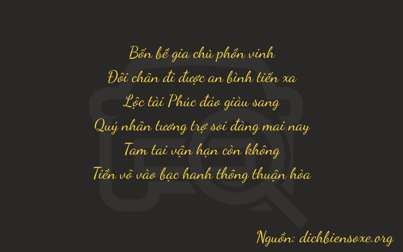 Thơ dịch biển số xe 42630