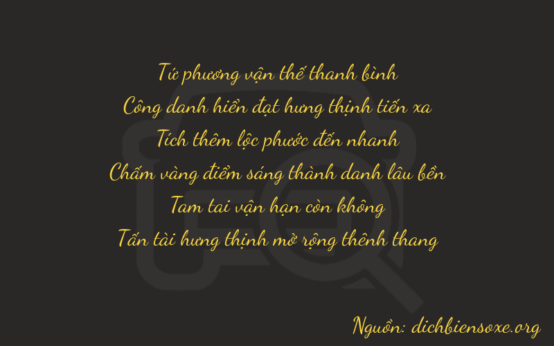 Thơ dịch biển số xe 42638