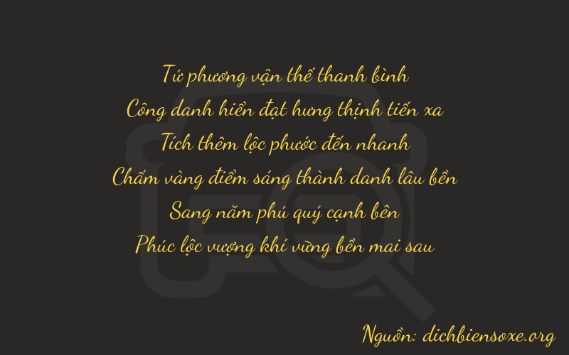 Thơ dịch biển số xe 42656