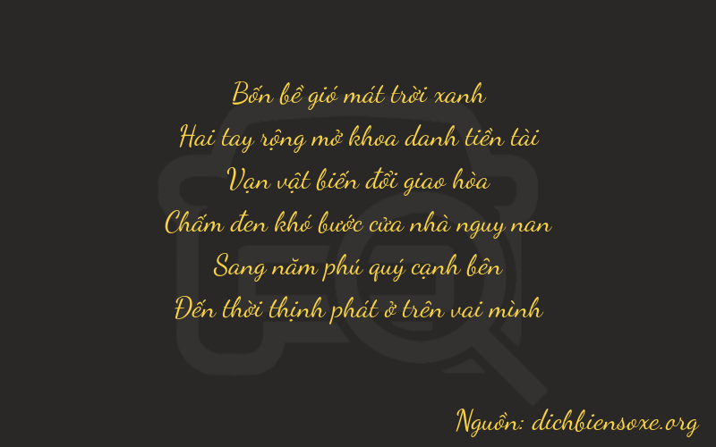 Thơ dịch biển số xe 42658
