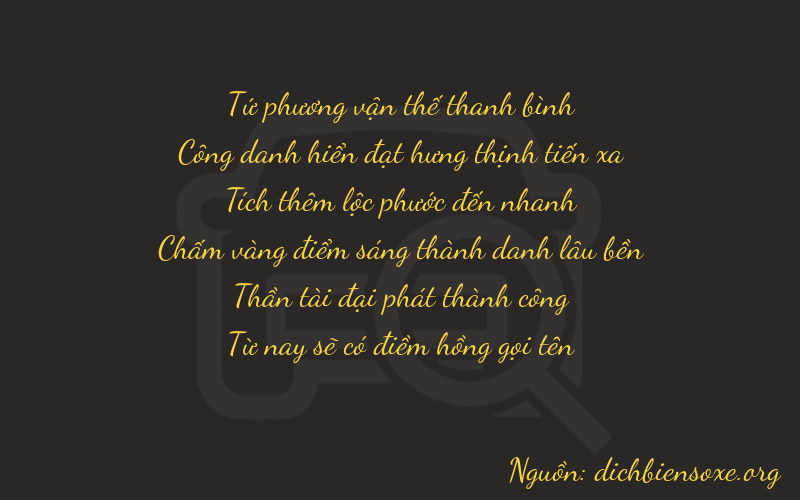 Thơ dịch biển số xe 42665