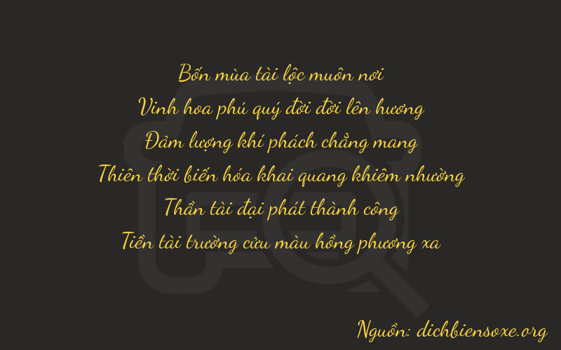 Thơ dịch biển số xe 42669