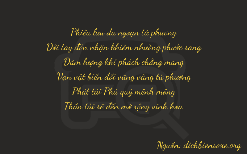 Thơ dịch biển số xe 42688