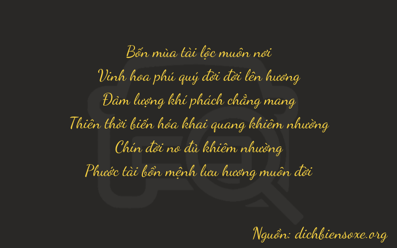 Thơ dịch biển số xe 42696