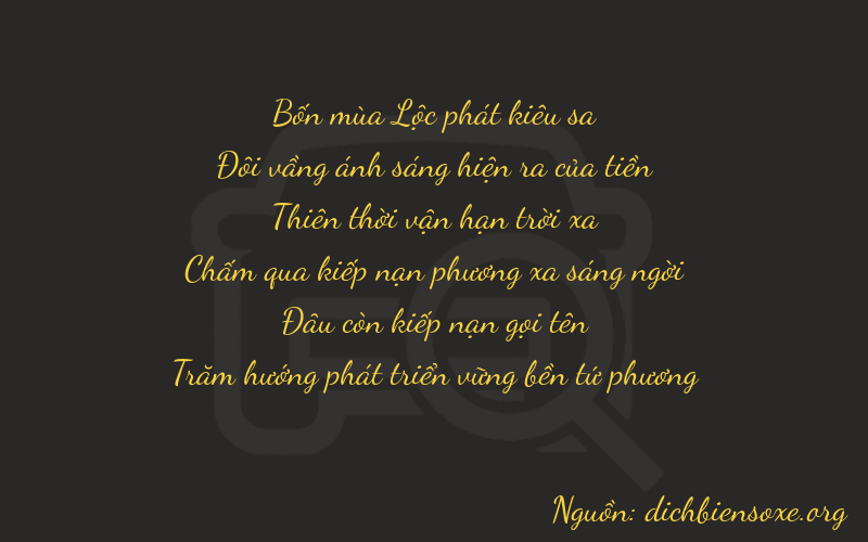 Thơ dịch biển số xe 42704