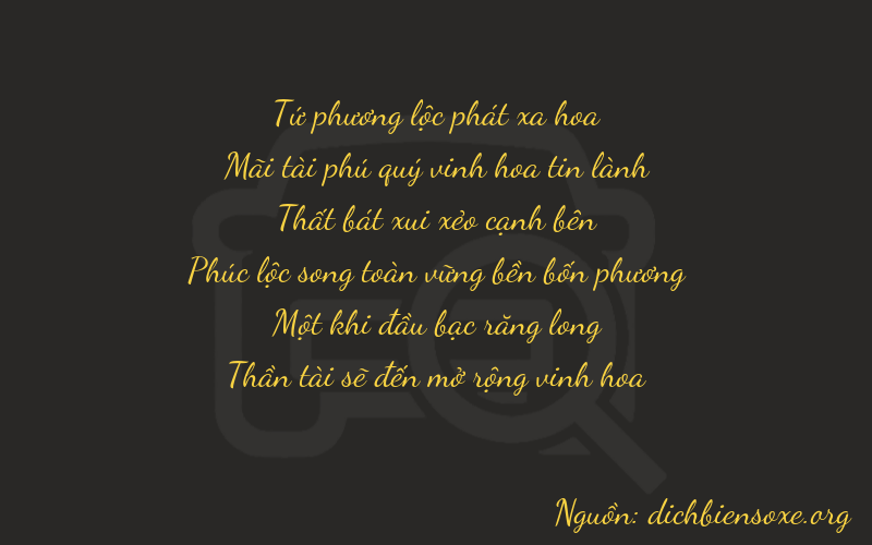 Thơ dịch biển số xe 42718