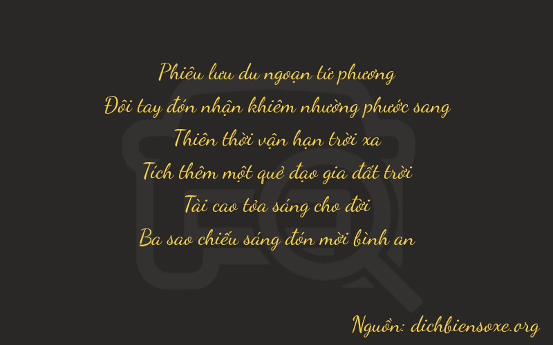 Thơ dịch biển số xe 42733