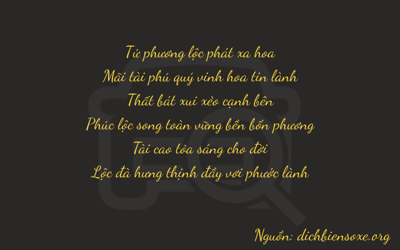 Thơ dịch biển số xe 42736