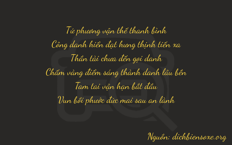 Thơ dịch biển số xe 42737