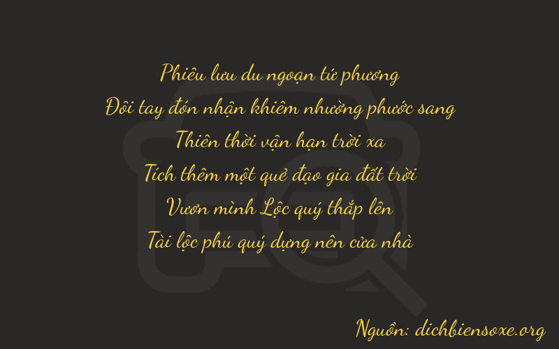 Thơ dịch biển số xe 42742