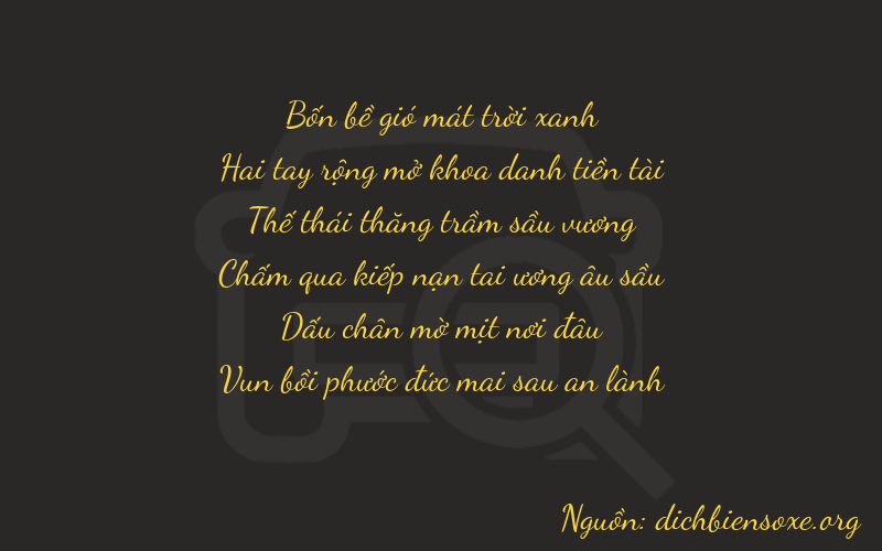 Thơ dịch biển số xe 42757