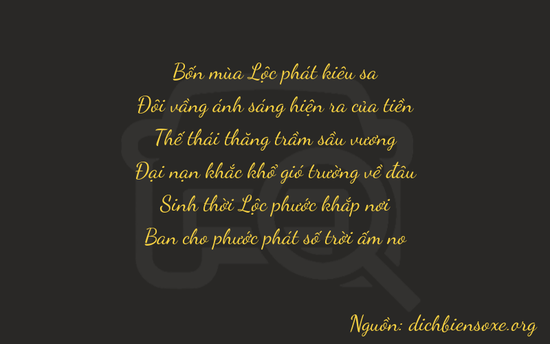 Thơ dịch biển số xe 42758