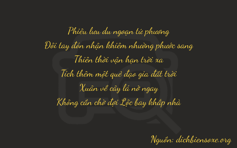 Thơ dịch biển số xe 42760