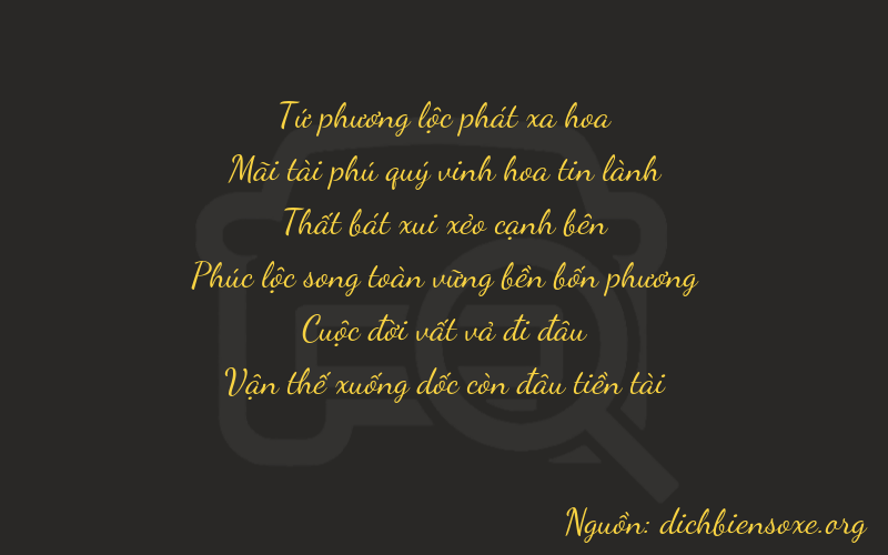 Thơ dịch biển số xe 42772