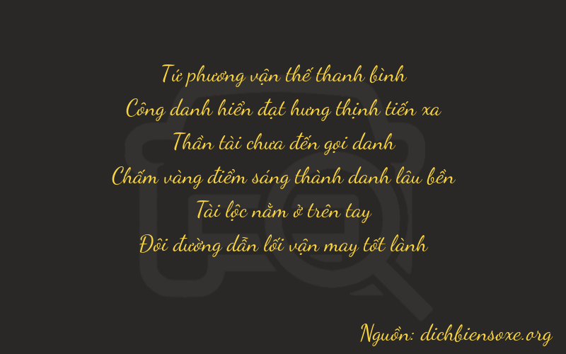 Thơ dịch biển số xe 42782