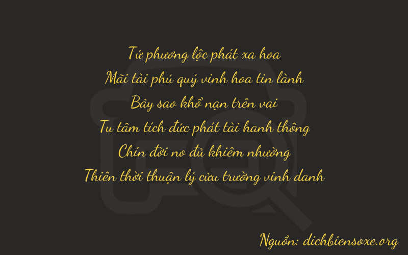 Thơ dịch biển số xe 42799