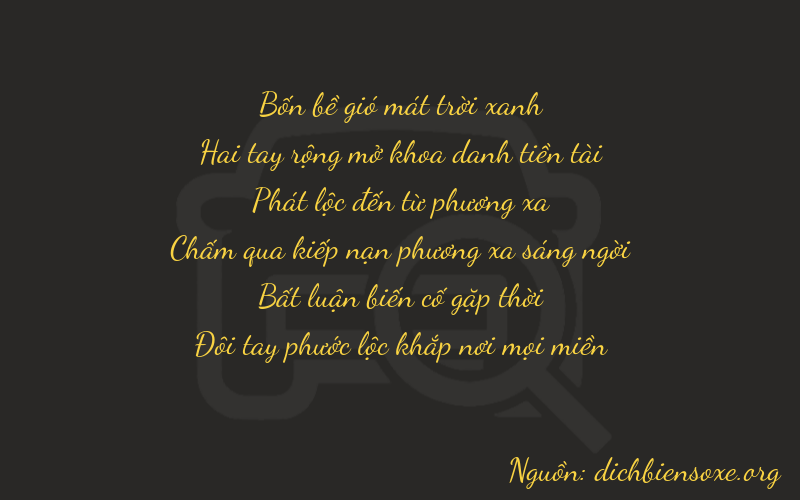 Thơ dịch biển số xe 42802