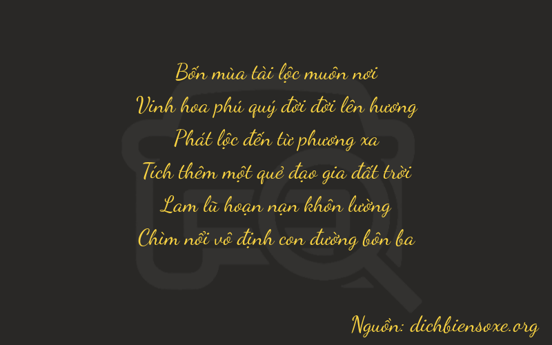Thơ dịch biển số xe 42813