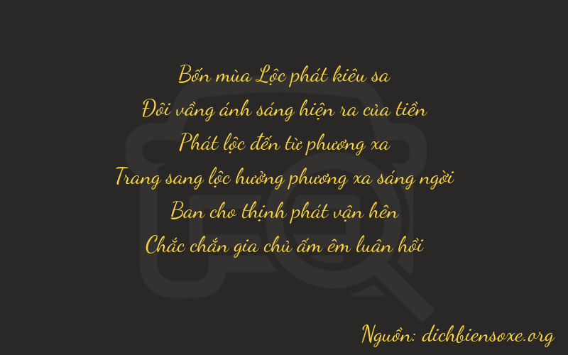 Thơ dịch biển số xe 42821
