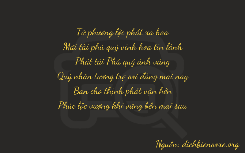 Thơ dịch biển số xe 42826