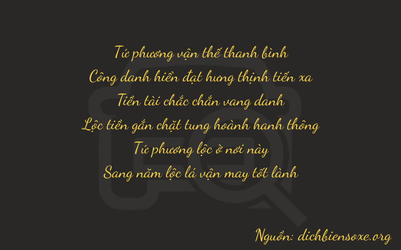 Thơ dịch biển số xe 42845
