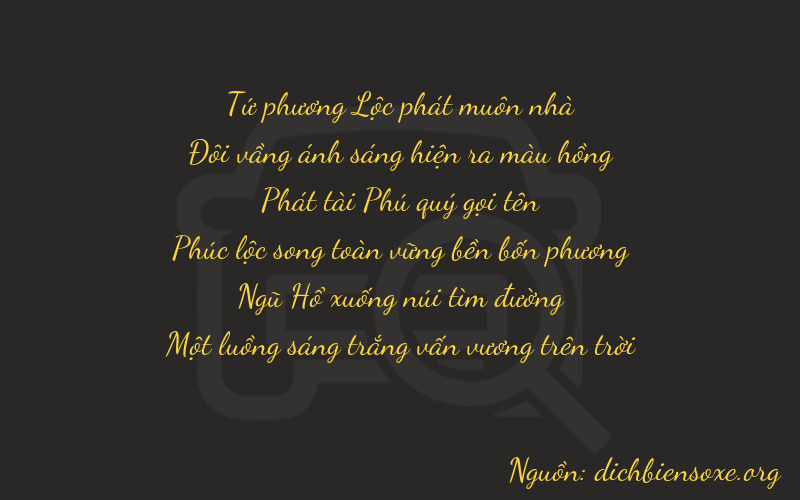 Thơ dịch biển số xe 42851