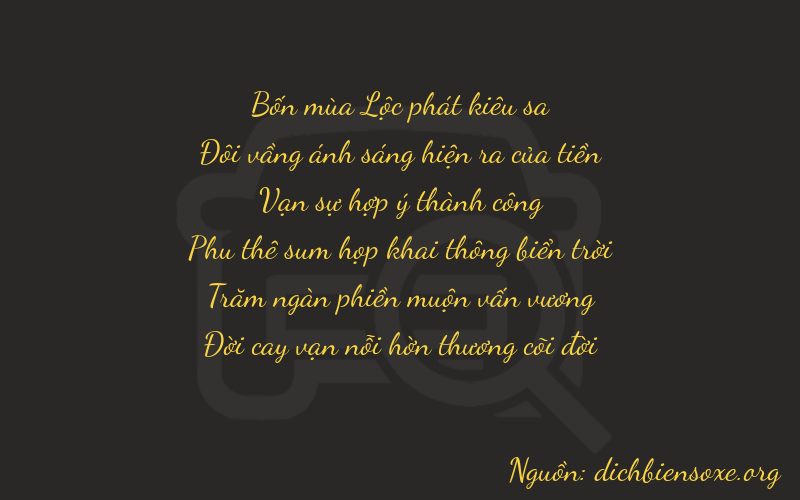 Thơ dịch biển số xe 42857