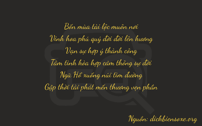 Thơ dịch biển số xe 42858