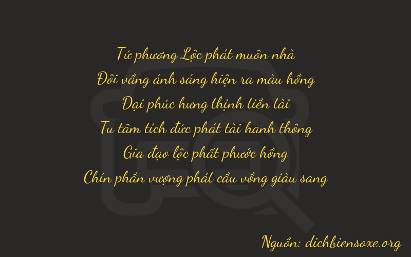 Thơ dịch biển số xe 42869