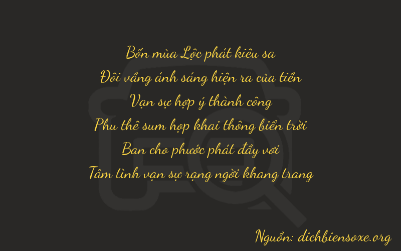 Thơ dịch biển số xe 42884