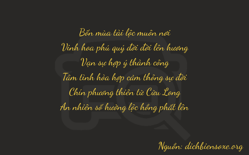 Thơ dịch biển số xe 42894