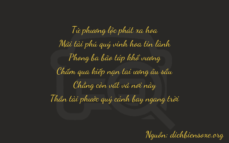 Thơ dịch biển số xe 42907